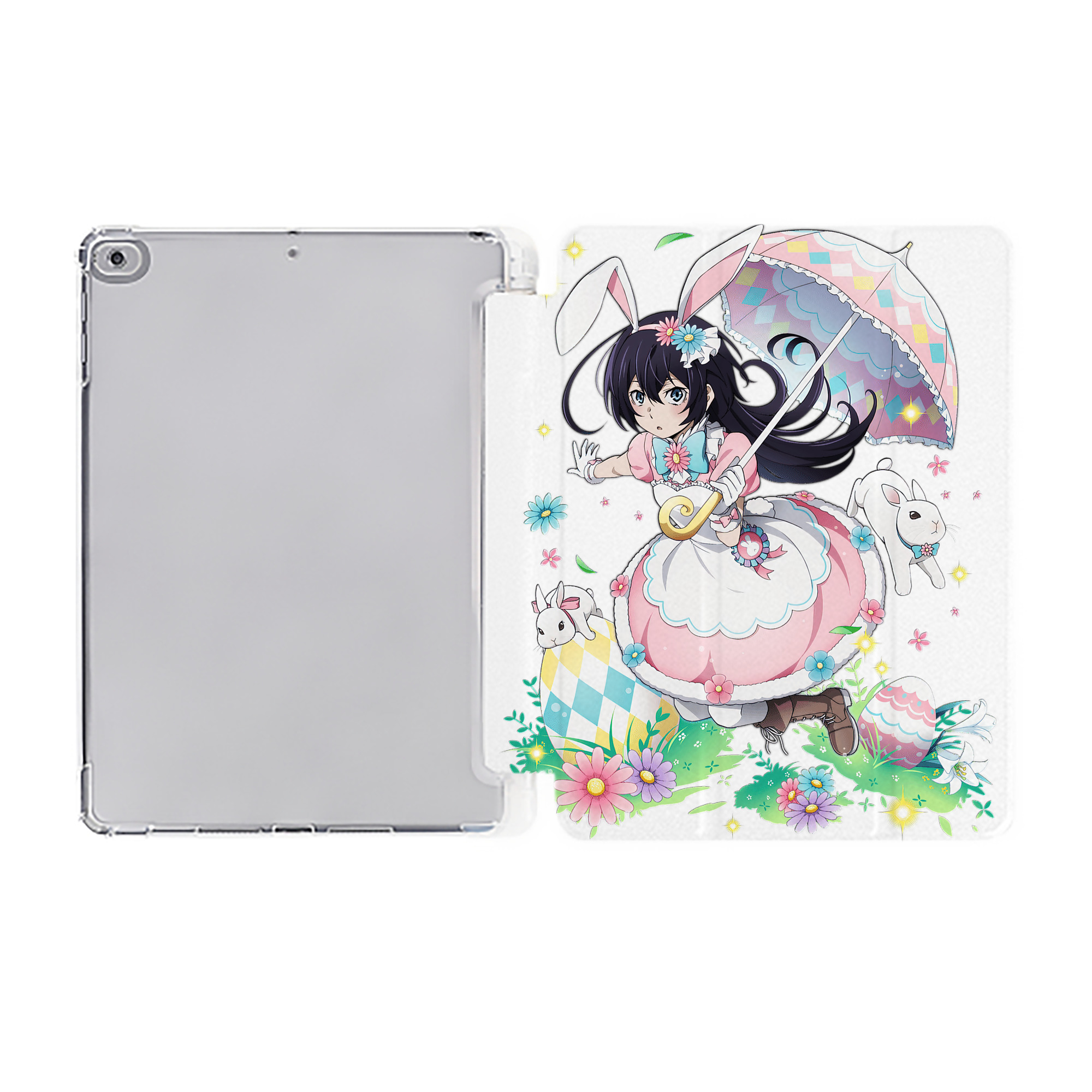 （画像用） 文豪ストレイドッグス Bungo Stray Dogs IPad ケース ペン収納付き 三つ折りスタンド PUレザー×シリコン 対応機種9.5/10.5/10.9インチ